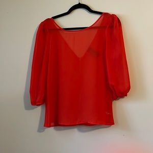 Red blouse
